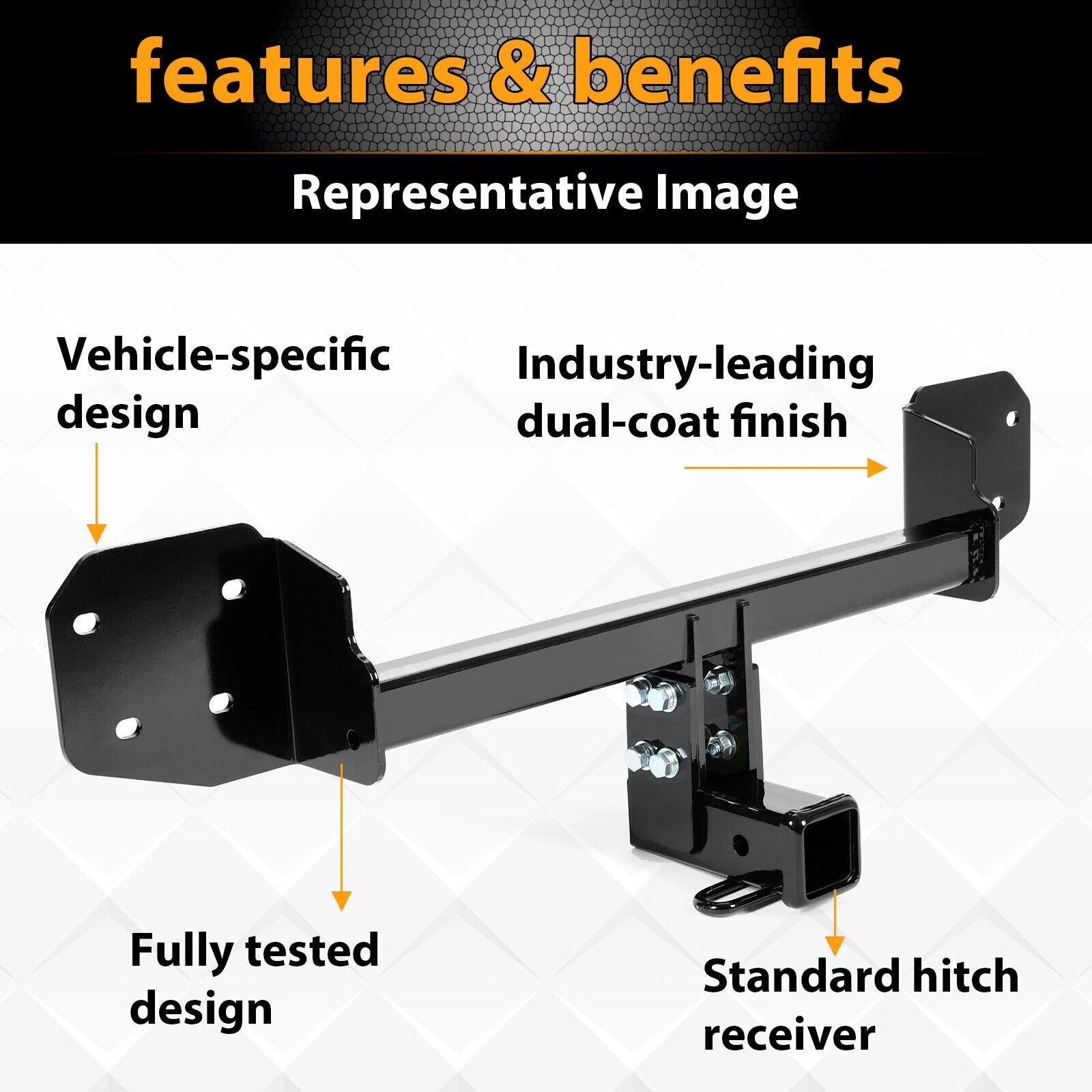 Class 3 Trailer Tow Hitch 2" Receiver for Subaru Outback (2010–2019)
