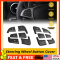 Black Steering Wheel Button Cover Trim for Mercedes A B GLA GLE CLA (2015â2018)