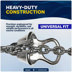 Boat Anchor Chain Lock for Marine-Grade Chains (Fits 3/8" - 1/2")