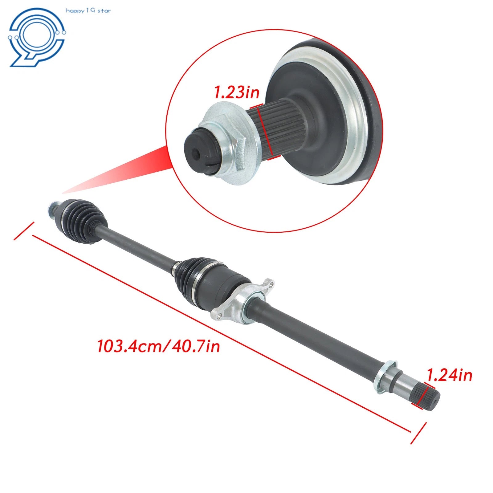 Front Right CV Axle Shaft Assembly for Acura MDX (2014-2015)