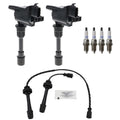 Set of 2 Ignition Coils & 4 Spark Plugs for Mazda Protege (1999–2003)