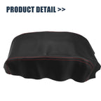 Microfiber Leather Armrest Cover for Nissan Maxima (2009–2014) Red Stitches