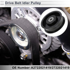 Drive Belt Idler Pulley for Mercedes-Benz W463 (2009–2014) No.A2722021419 Black
