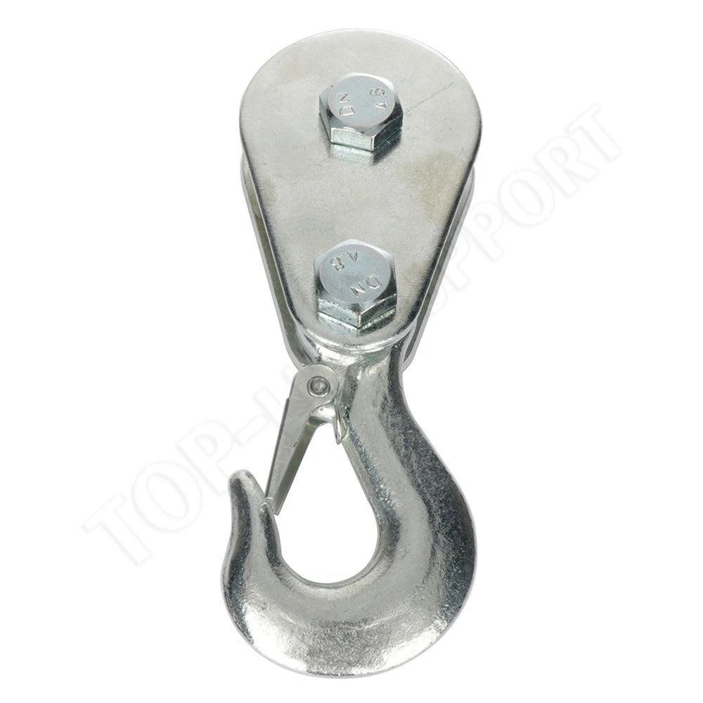 2-Ton Snatch Block with Hook for Heavy Duty Use