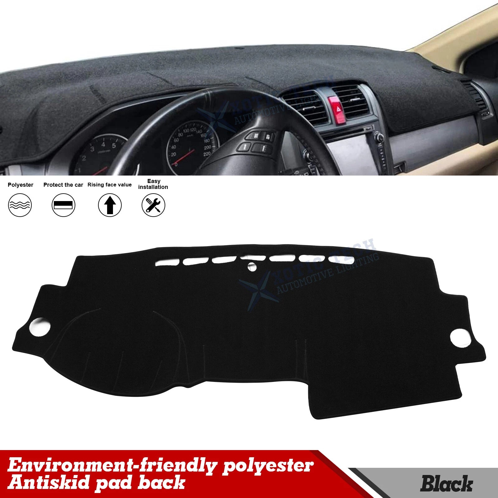 DashMat Non-Slip Dashboard Mat for Honda CR-V (2007–2011)