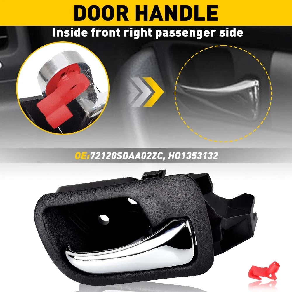 Interior Door Handle for Honda Accord (2003–2007) Front Passenger Plastic