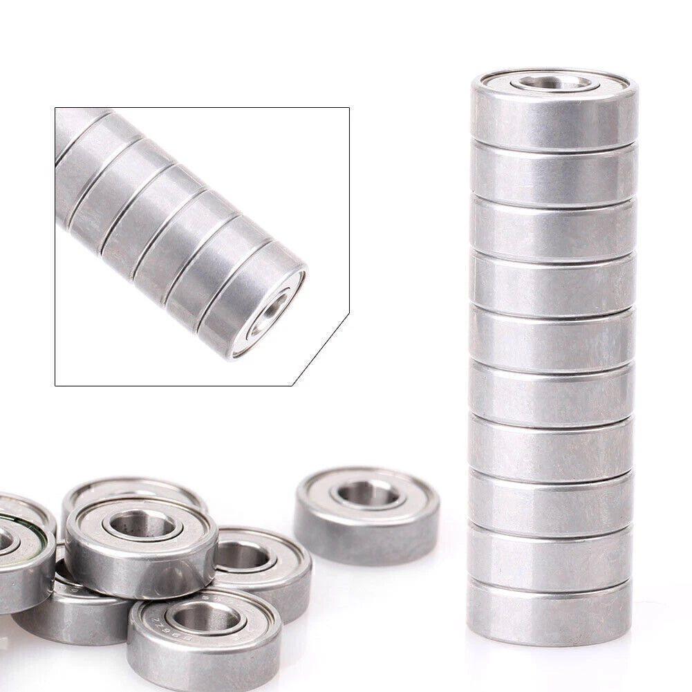 10Pcs 696-2Z 696ZZ Deep Groove Mini Ball Bearings for Micro Motor (6x15x5mm)