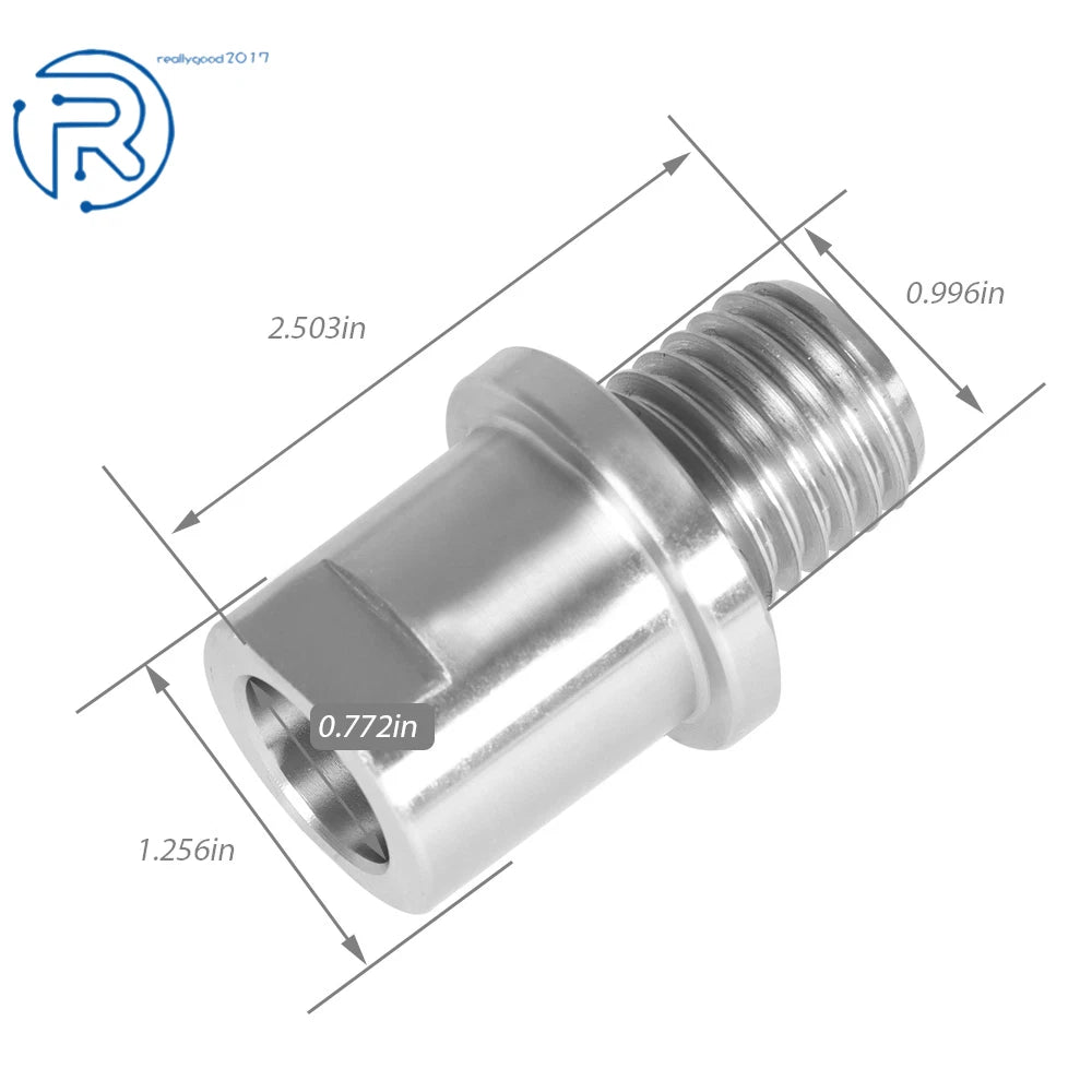 Spindle Adapter 3/4" × 10tpi to 1" × 8tpi for Woodworking Lathe