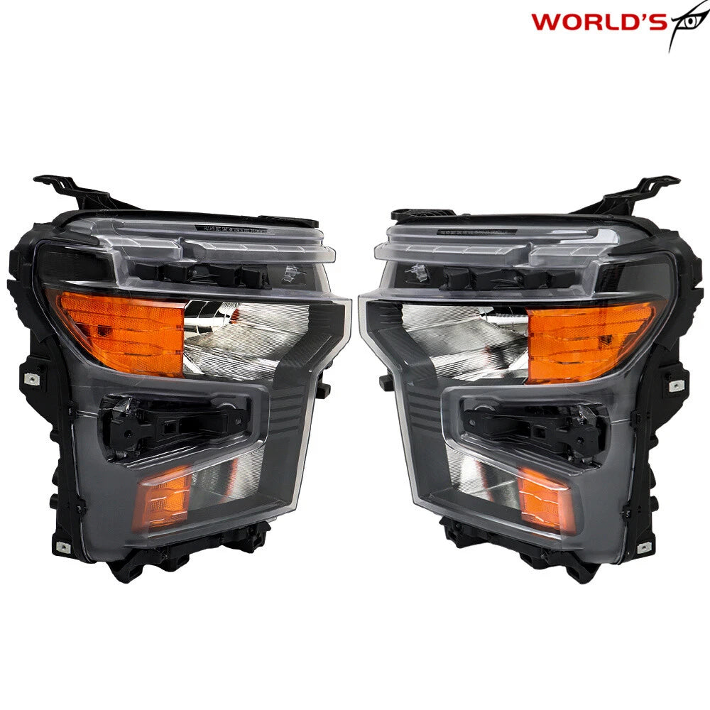 Set of 2 Halogen Headlights for Chevy Silverado 1500 (2022–2024)