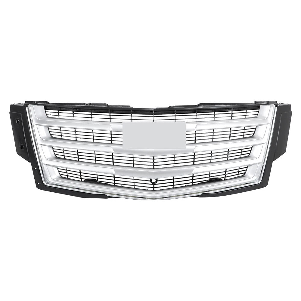 Grill for Cadillac Escalade (2015â2020) Silver Gray Center Mesh