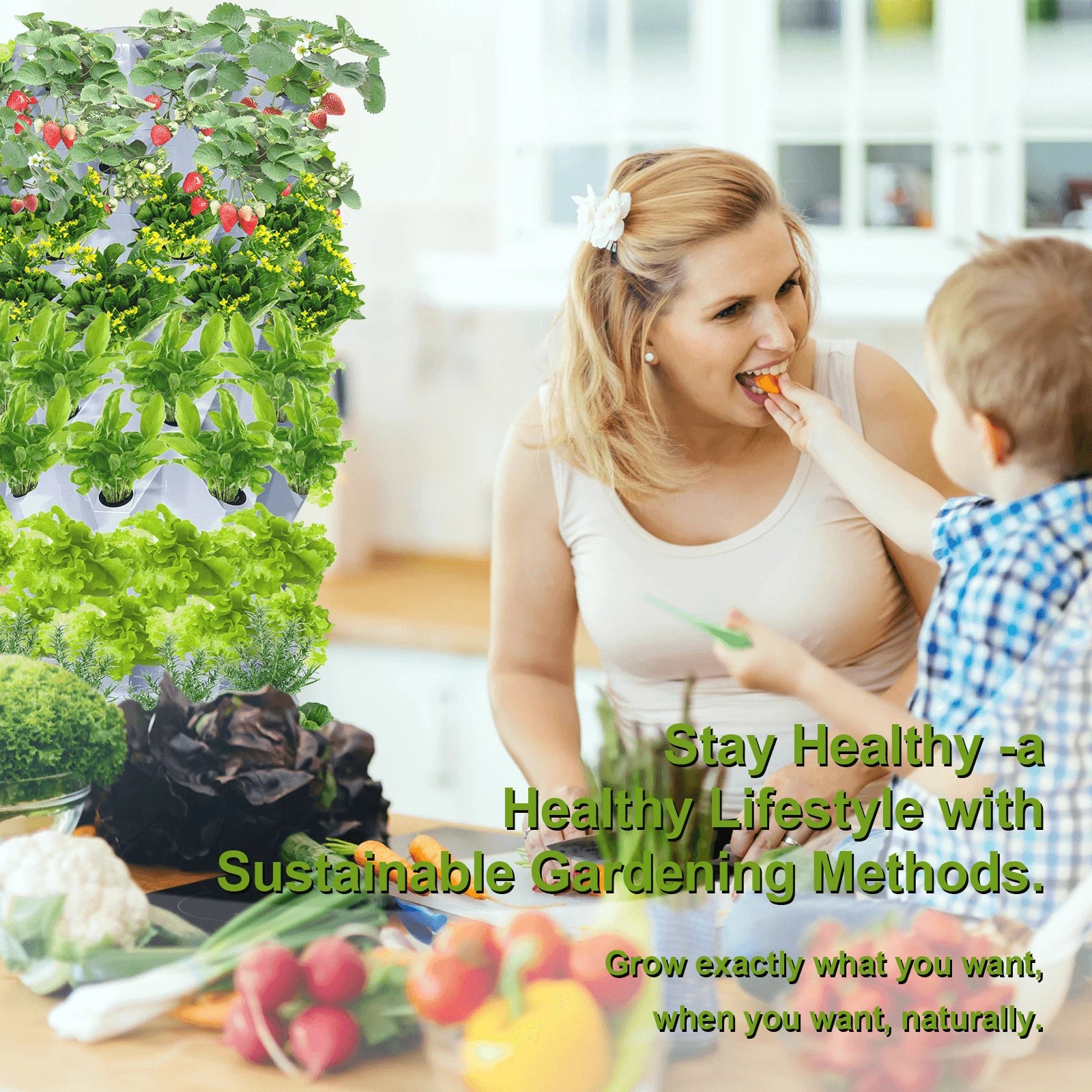 Set of 80 Vertical Hydroponic Pots for Indoor & Outdoor Growing