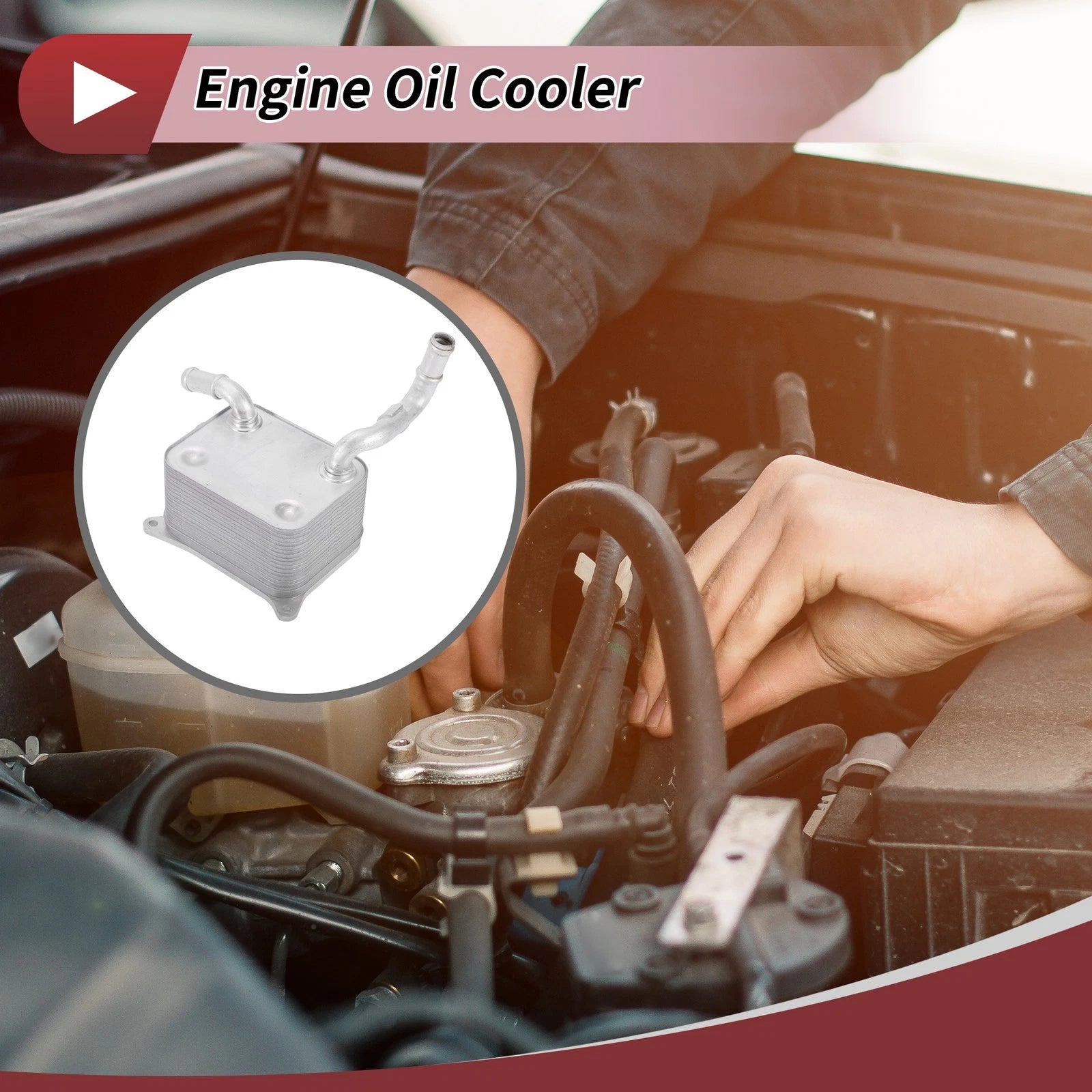 Engine Oil Cooler for Audi A6 (2005–2006) No. 079117021M