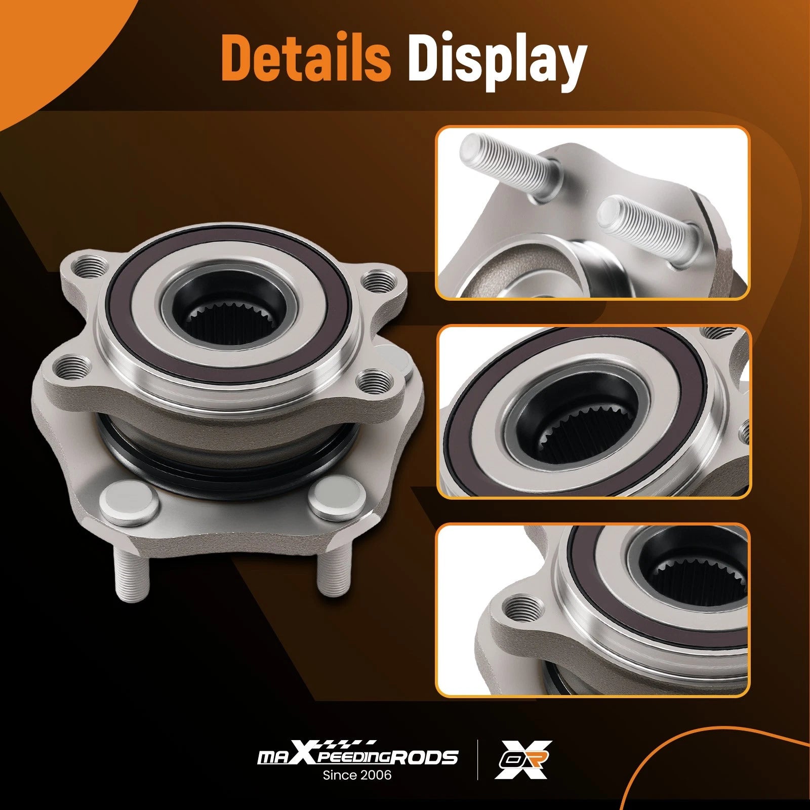 Front 5-Lug Wheel Hub Kit for Nissan Rogue/Qashqai (2014–2023) 713357