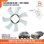 Radiator Cooling Fan Blade for Nissan Navara D21 D22 TD27 (1997-2004)