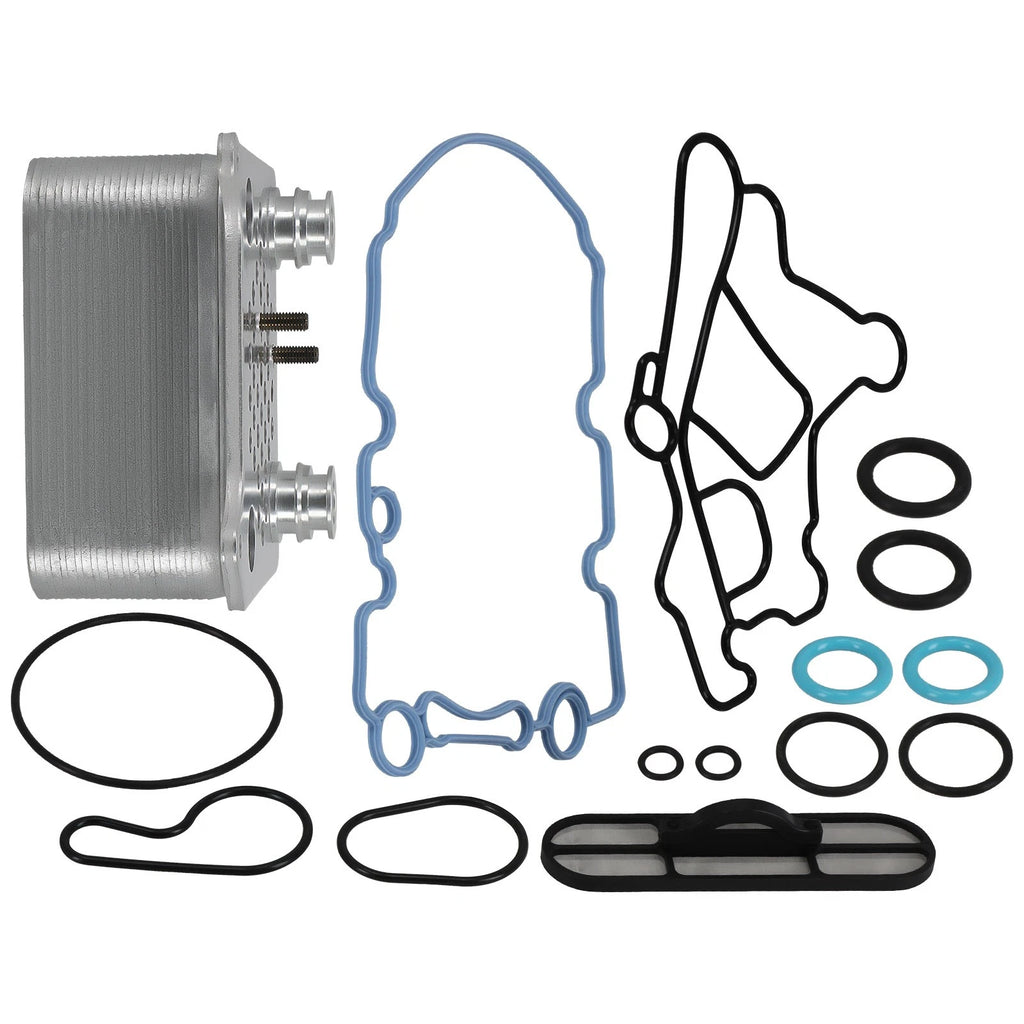 Engine Oil Cooler w/Gaskets for Ford E-Series 6.0L Diesel (2004–2010)