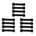 Set of 12 Trailer Leaf Spring Shackle Bolts 9/16"-18 x 3" with Nuts