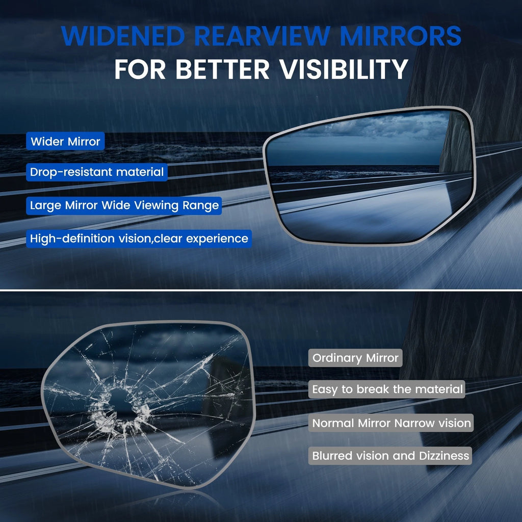 Driver Side Mirror Glass Replacement for Honda Accord (2008–2012)