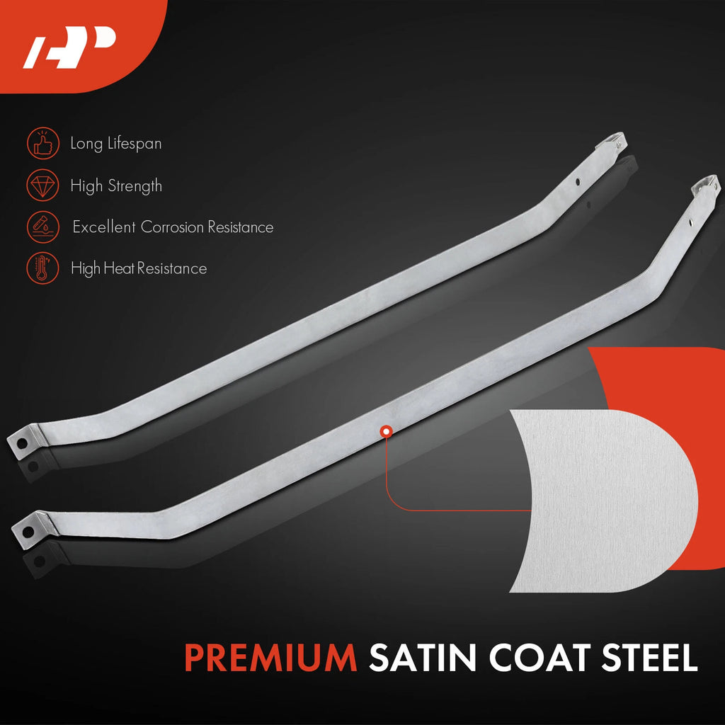 2X Steel Fuel Tank Straps for Chevrolet Olds Omega Pontiac Buick