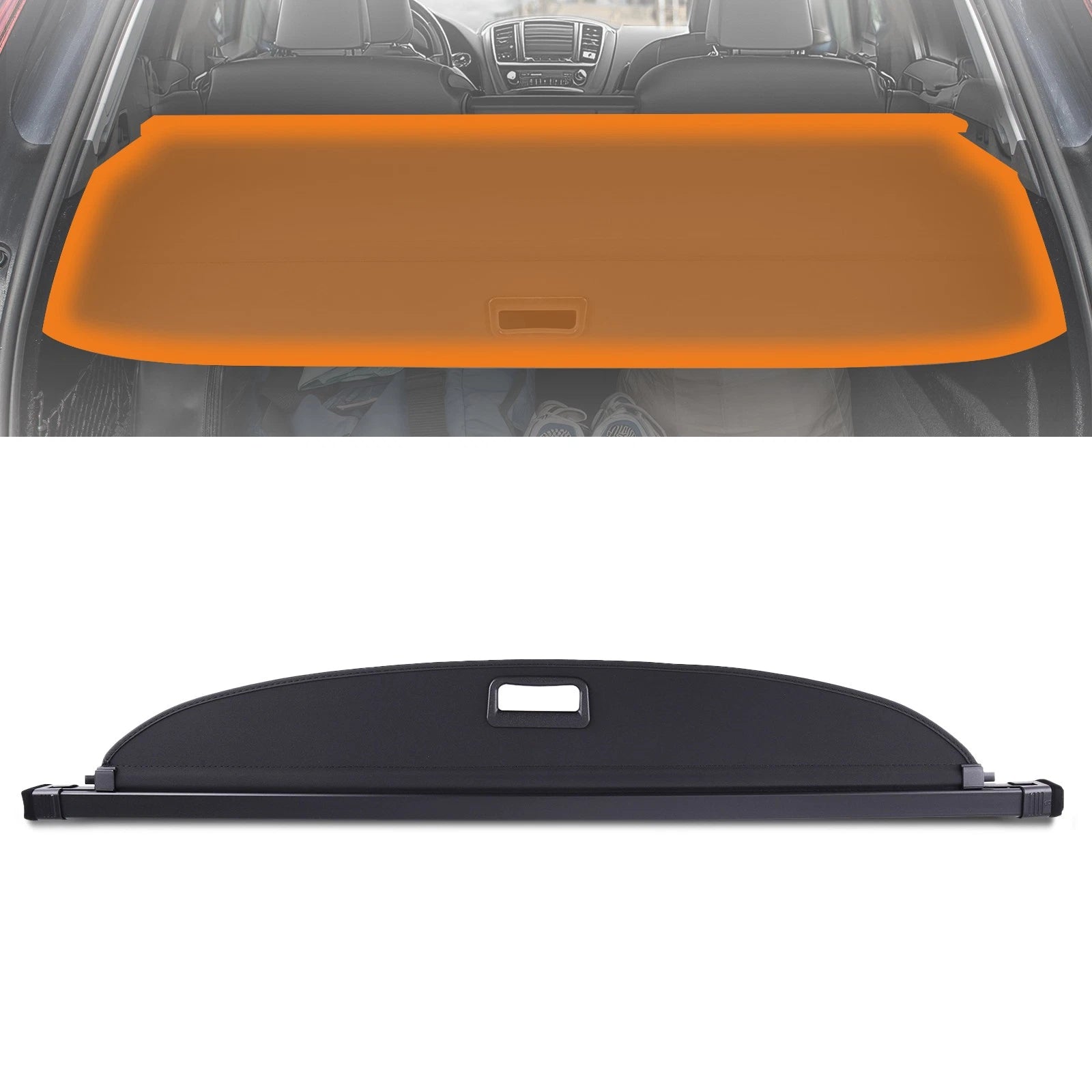 Retractable Cargo Cover for Honda Fit (2007–2008) ABS Plastic