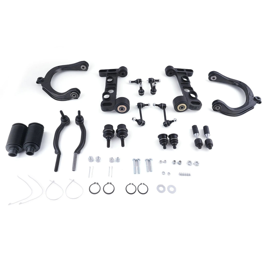 Set of 18 Front Control Arms Ball Joints Tie Rods for Buick Rainier (2004–2007) GMC Envoy