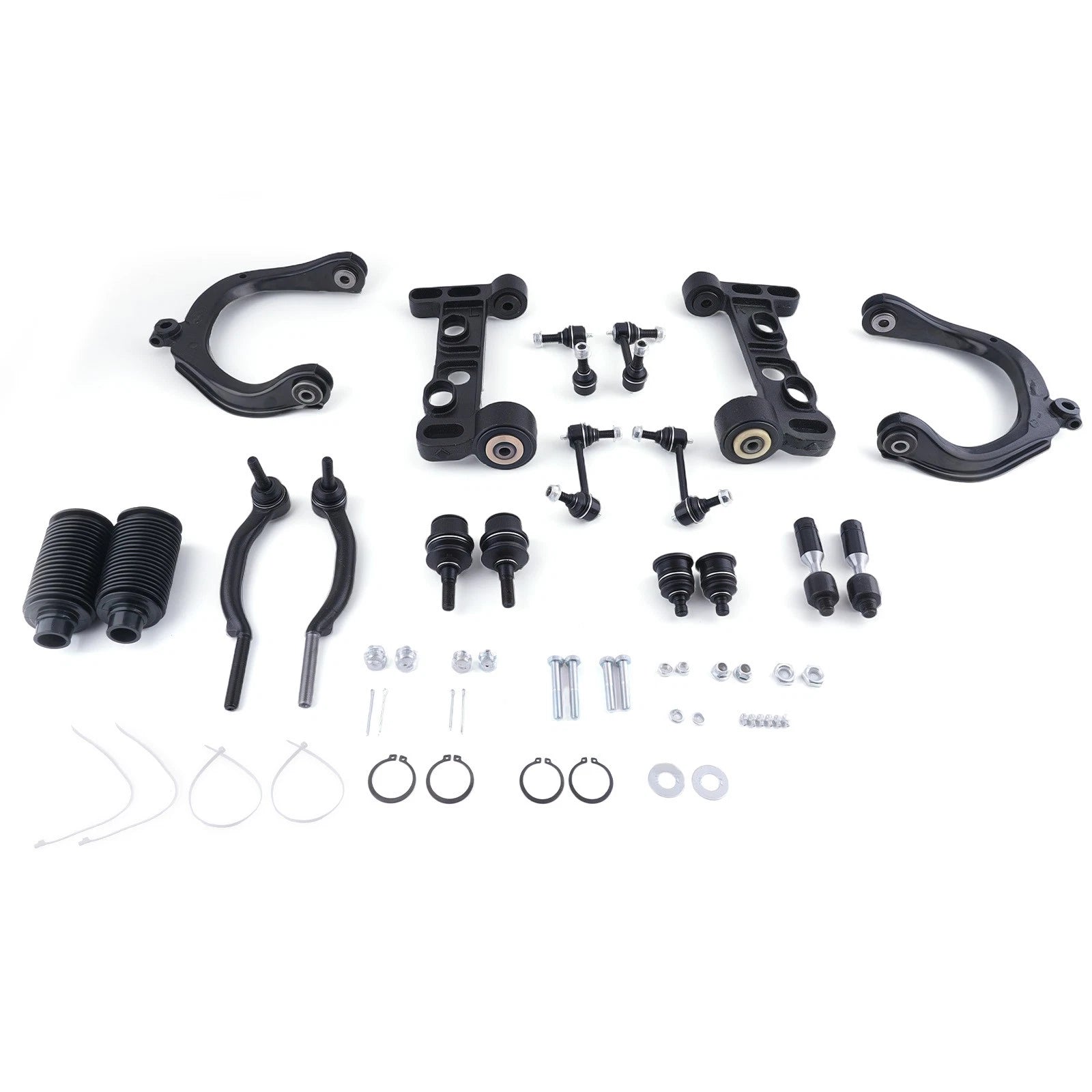 Set of 18 Front Control Arms Ball Joints Tie Rods for Buick Rainier (2004–2007) GMC Envoy