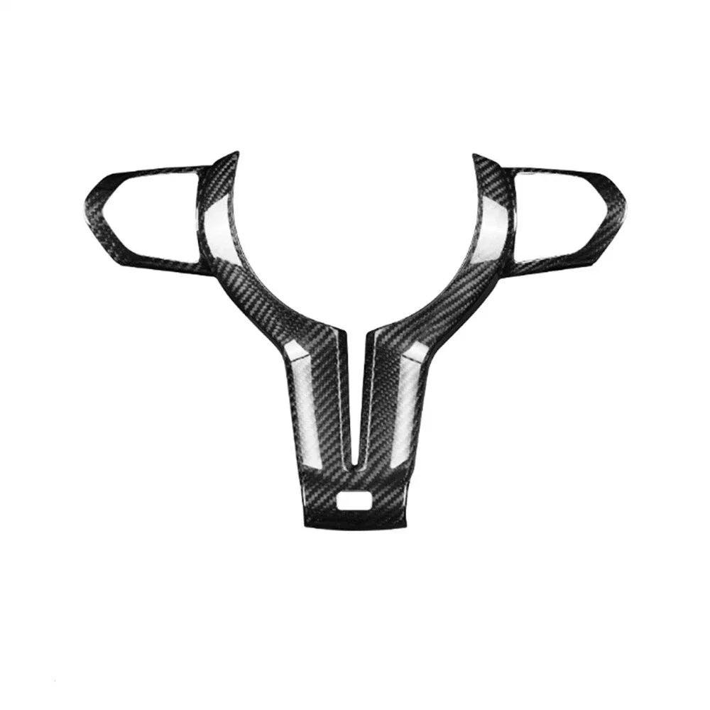 Carbon Fiber Steering Wheel Cover for BMW M2 M3 M4 M5 M6 (2014-2021)