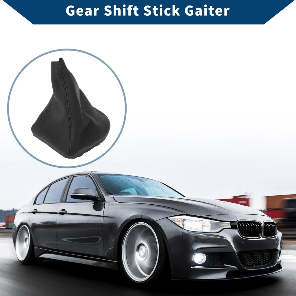 1 Pc Gear Shift Gaiter for BMW E60 E61 (2004–2008) Black Leather