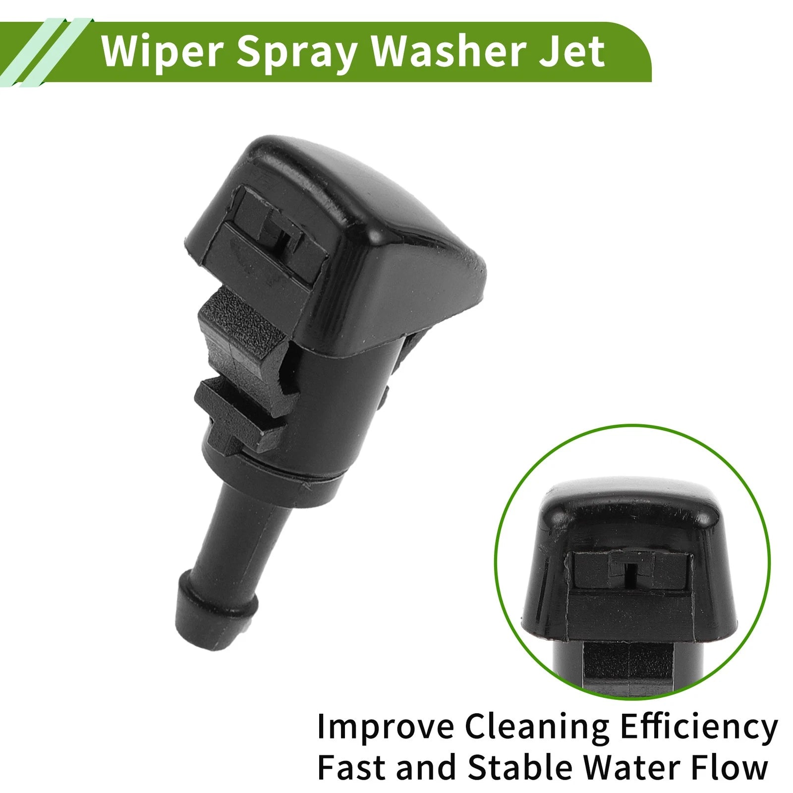 Windshield Washer Nozzle with Hose Connector for GMC 
