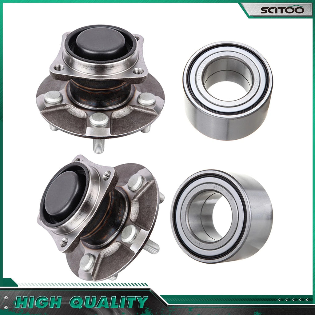 Set of 4 Wheel Hub Bearings for Pontiac Vibe (2003–2008)