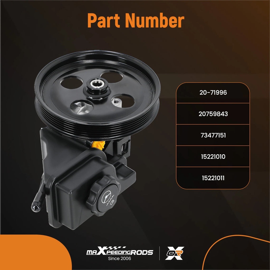 Power Steering Pump with Reservoir for Cadillac DTS (2006-2011)