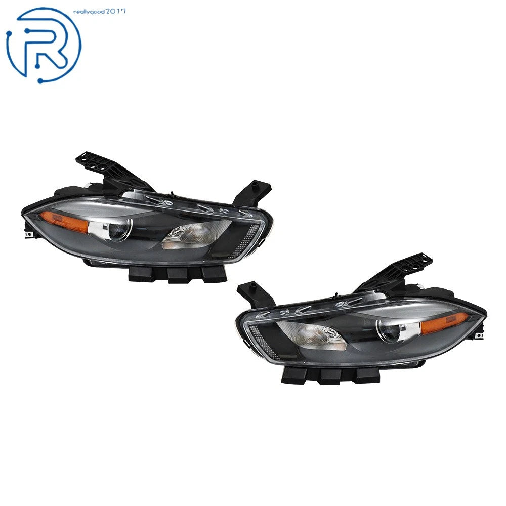 Halogen Headlights for Dodge Dart (2013–2015) W/O Bulbs