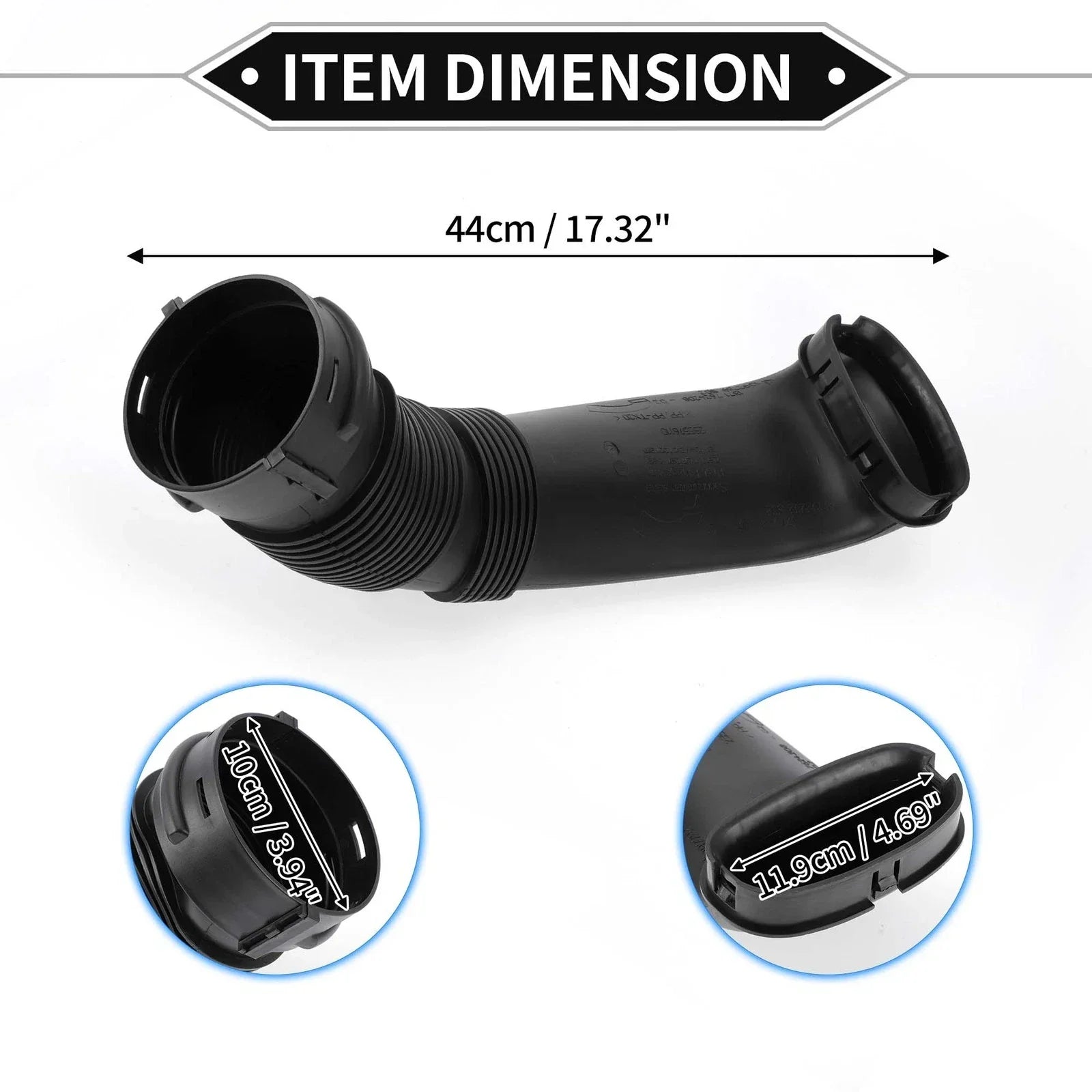 Car Intake Hose for BMW X5 X6 E70 E71 35iX 40iX Black