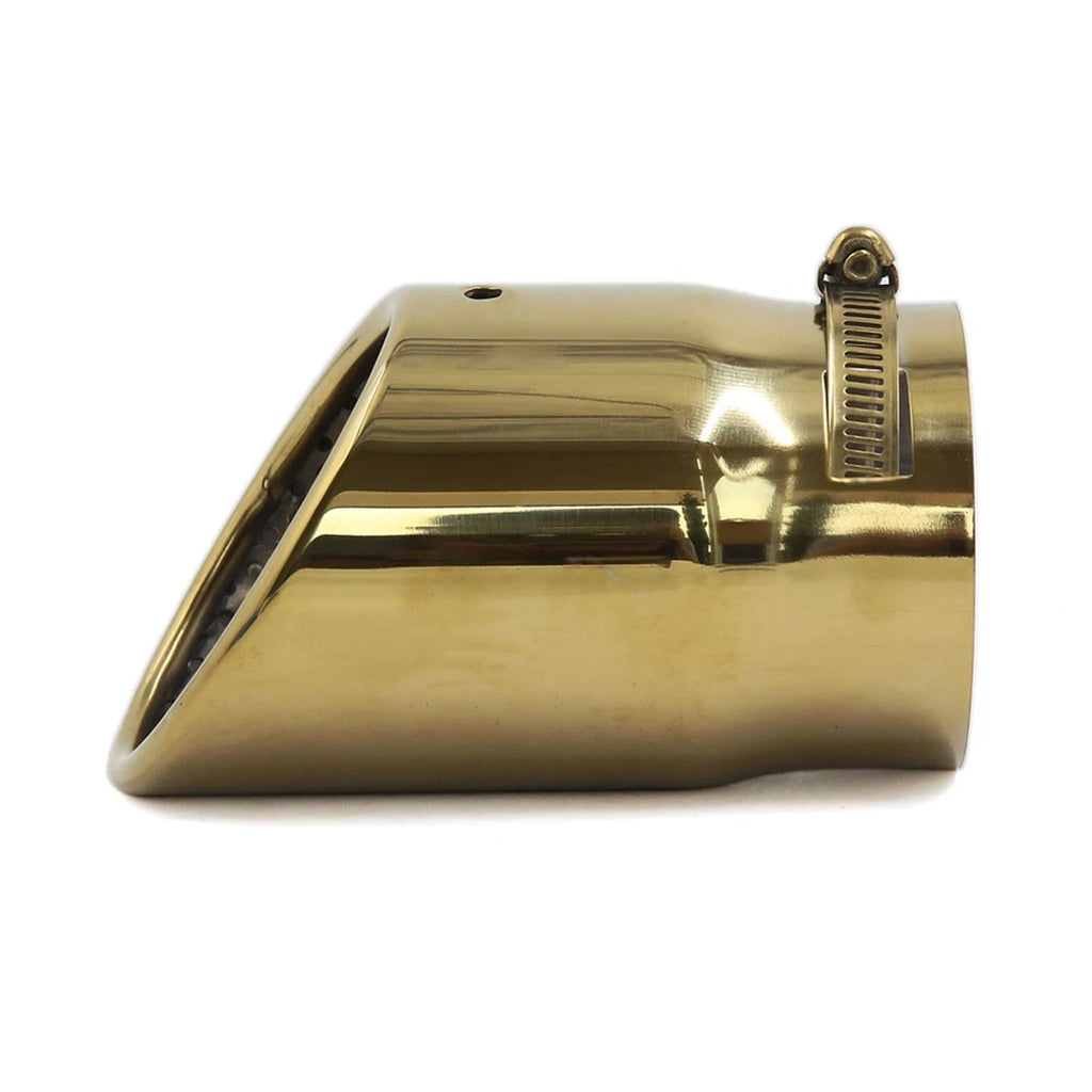 Exhaust Muffler Tip for Audi A6L (150mm Long, 78mm Inlet, Gold Tone)
