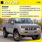 Chrome Front Exterior Door Handles for Nissan Pickup D21 Pathfinder (1986–1997)