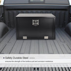 Tool Box for Pickup Truck (30"X18"X18", Black Steel)