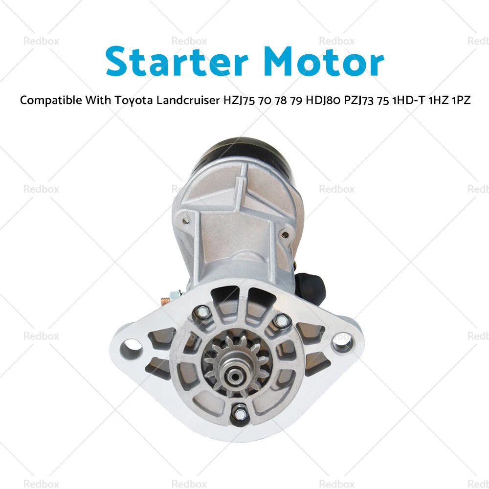 Starter Motor for Toyota Landcruiser HZJ78 79 HDJ80 PZJ75 (1990–2007)