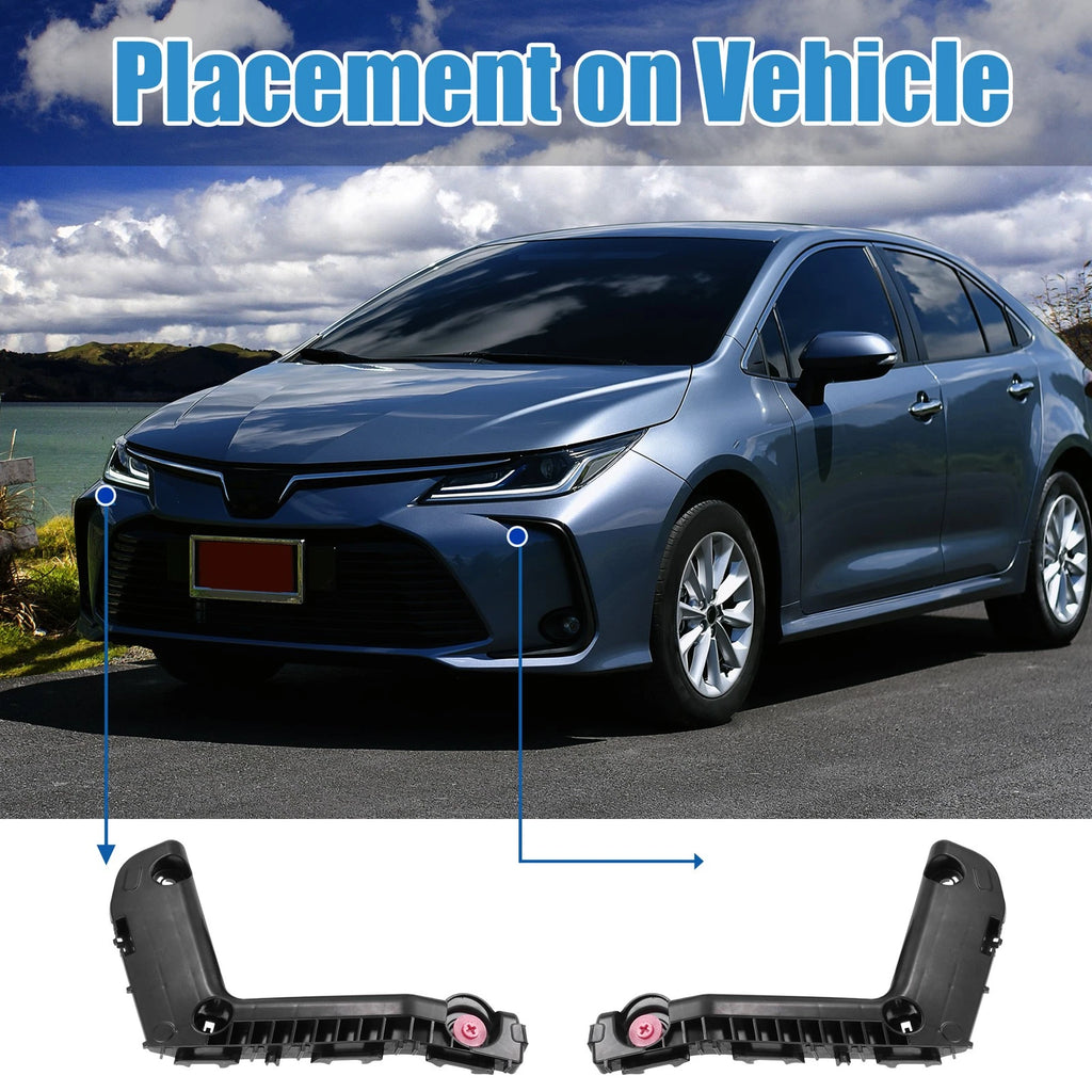 1 Pair Front Bumper Mounting Support Bracket 5211502350 5211602330 for Toyota 