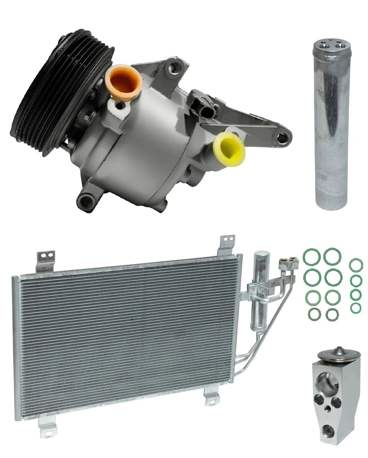 A/C Compressor Kit with Condenser for Toyota Yaris 1.5L (2020–2020)