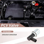 PCV Valve for Ford Bronco (1987–1996) 19313317 Plastic Metal Black Silver