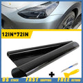 Light Smoke Black Headlight Fog Taillight Tint Film for Universal (12"x 72")