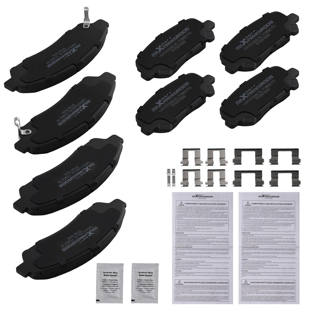 Ceramic Brake Pads Kit for Acura ZDX (2010–2013) Honda Pilot (2009–2015)