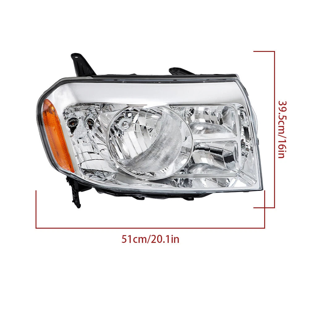 Headlight Assembly for Honda Pilot (2009â2011) Halogen Passenger Side
