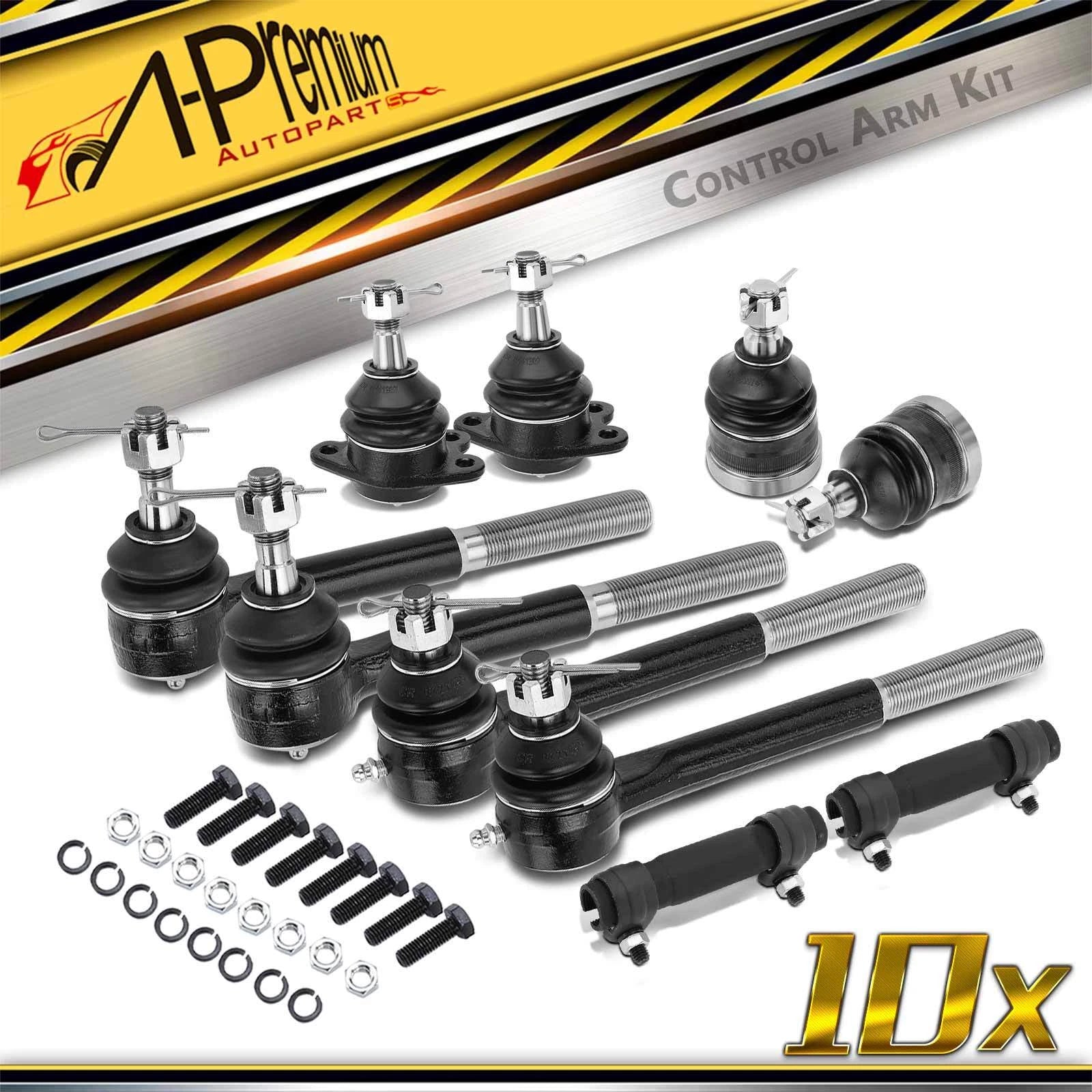 10x Front Ball Joints & Tie Rod Ends for Chevrolet C1500 Tahoe (1995â2000)