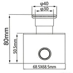Red Latching E Stop Button Switch 10A 1NC for Electromagnetic Starters