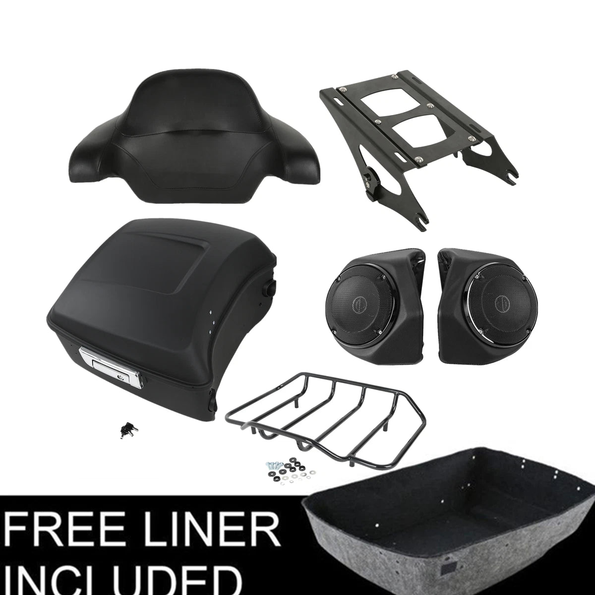 Matt King Trunk Mount Speakers for Harley Touring Street Glide (2014–2026)