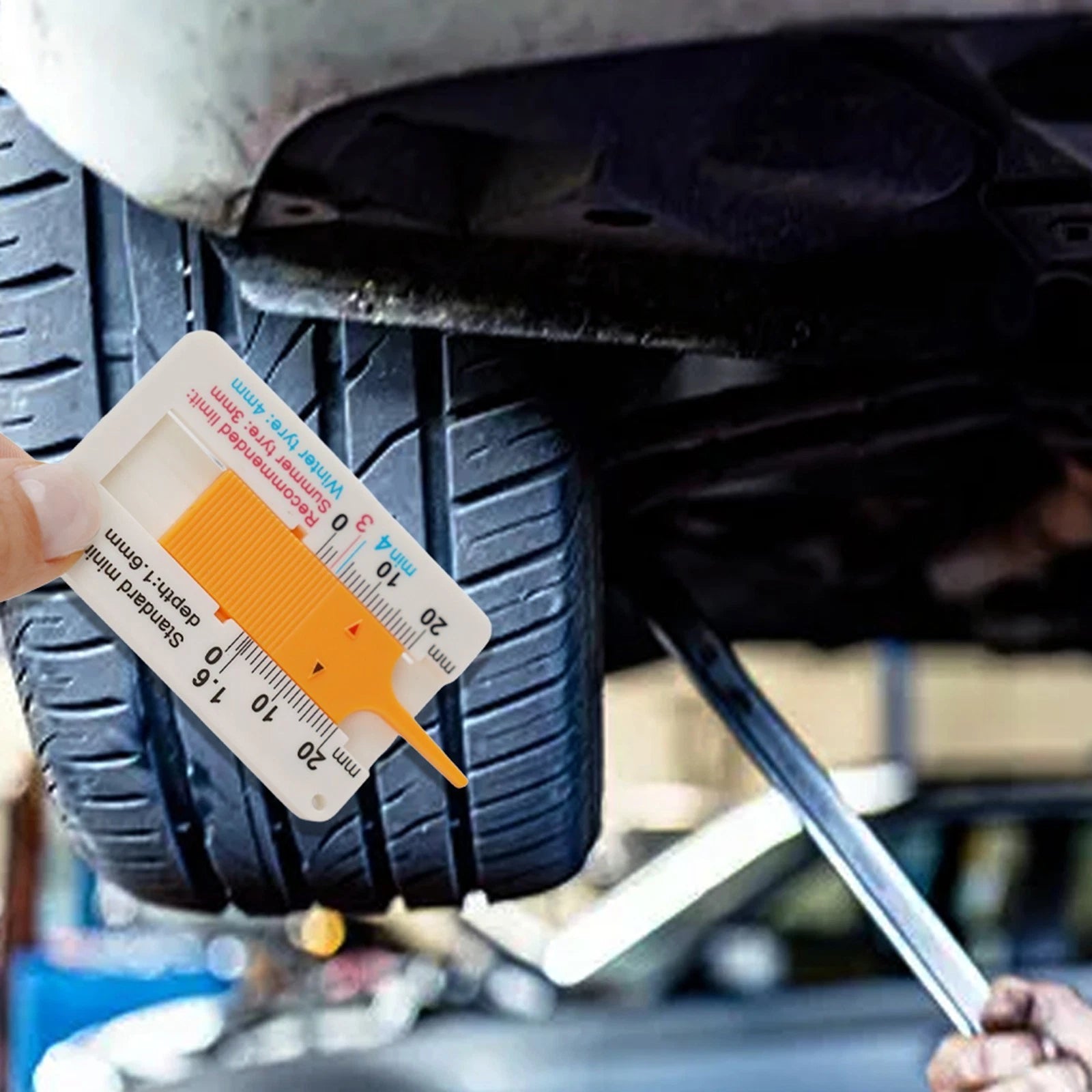 Tire Tread Depth Measuring Tool Vernier Caliper 0-20MM for Cars