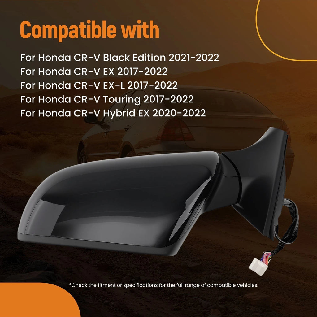 Driver Side Mirror with Turn Signal for Honda CR-V (2017–2022)