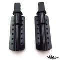 Black Dominator Footpegs for Harley Softail Slim FLSL & Breakout (2018–2023)