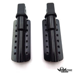 Black Dominator Footpegs for Harley Softail Slim FLSL & Breakout (2018–2023)