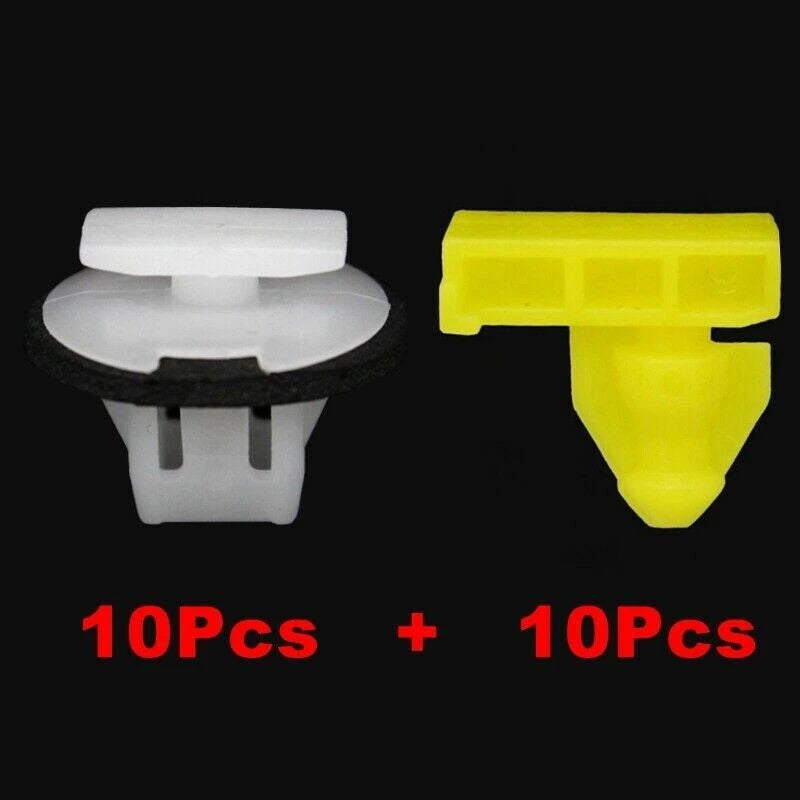 Set of 20 Plastic Moulding Clips for Nissan Juke (2010–2019) 76882-JG10A / 76847-JG00A